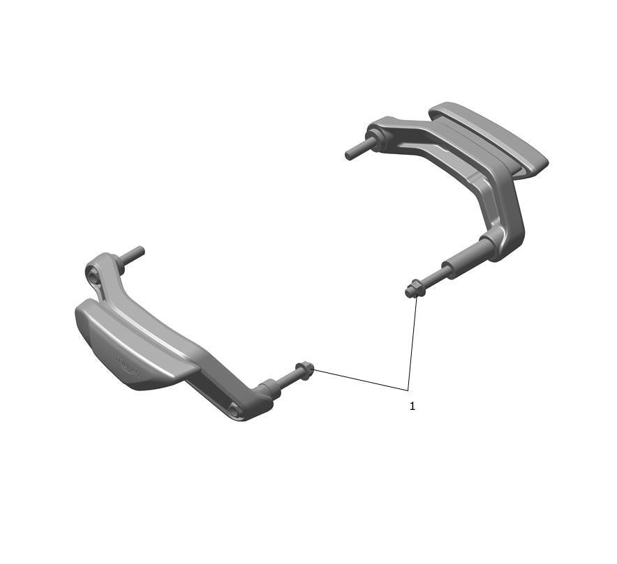 Triumph Frame Protector Kit - Trident 660/800 - A9788160 – Hermy's