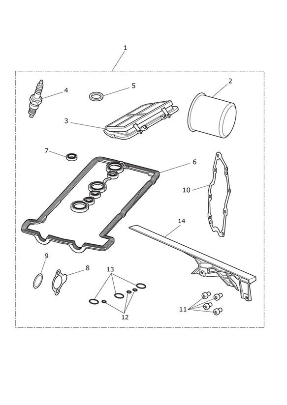 2017 Triumph Tiger 800 XRx Low Gaskets & Seals, Aftermarket Street