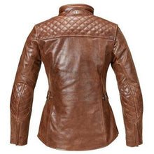 Women's Leather Barbour Jacket - MLLS17106