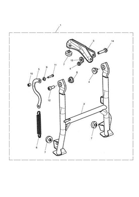 Triumph Tiger 800 Models Centrestand, Long - T2081998