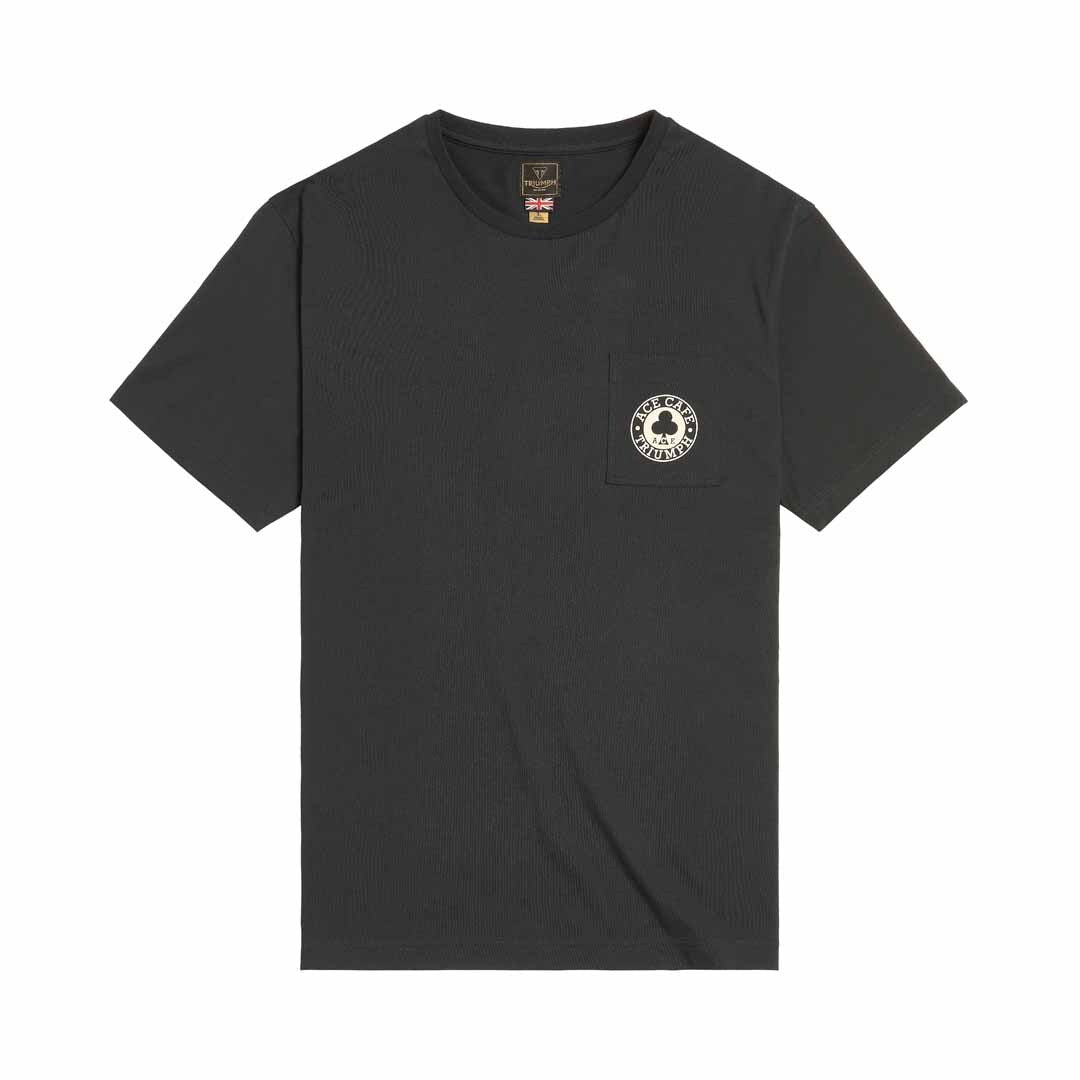 Triumph Ace Pocket Tee, Black - MTSS23803 – Hermy's TriumphSuperStore