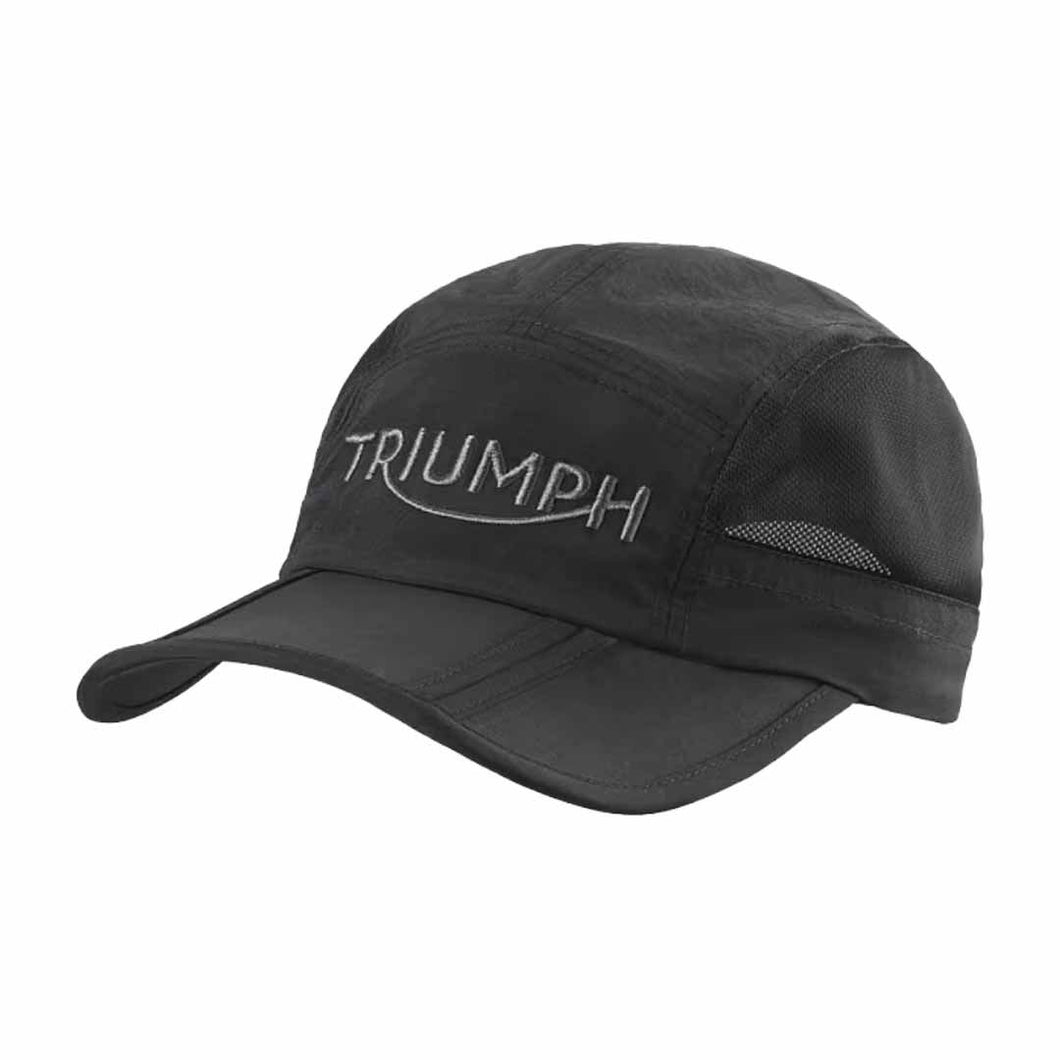 Triumph Foldable Cap Black - MCAS24307