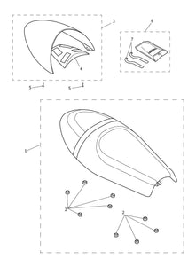 Triumph Liquid Cooled Thruxton R Twin Seat - T2308771