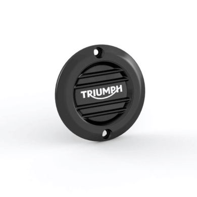 Triumph Black Ribbed Clutch Cover - A9610253