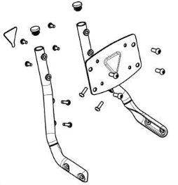 Triumph Bonneville Speedmaster Passenger Backrest Chrome Kit - A9750803