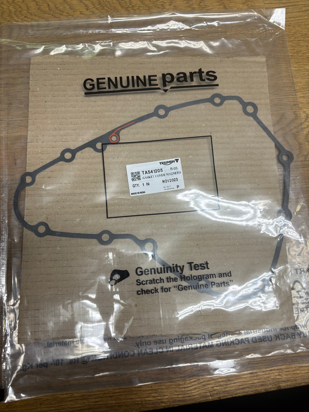 Triumph Speed 400 Cover Magneto Inner Gasket - TA541205