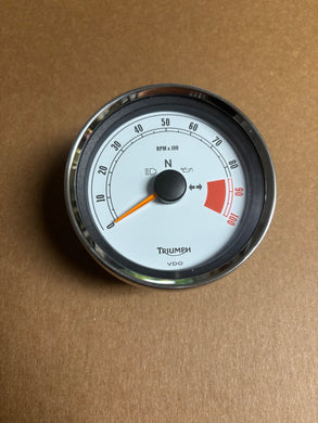 Triumph Thruxton EFI White Tacho Gauge - T2503031