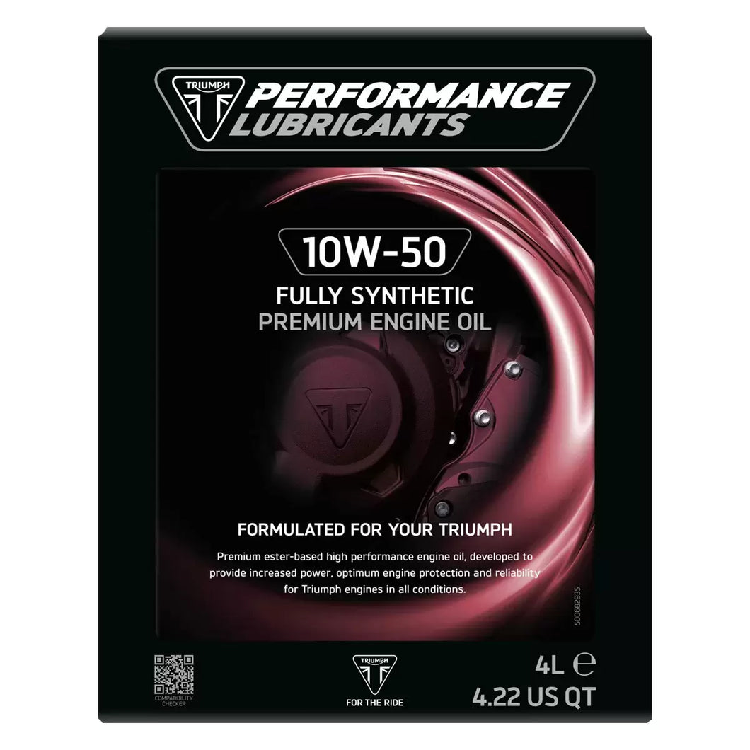 Triumph Fully Synthetic Engine Oil 10w-50 4 Liter - PLFS230041550