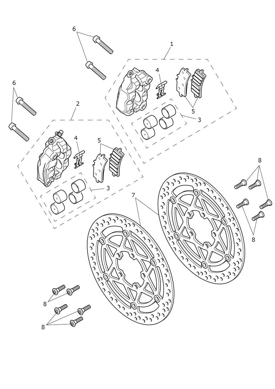 Triumph Tiger 1200 OEM Replacement Front Brake Disc - T2022113