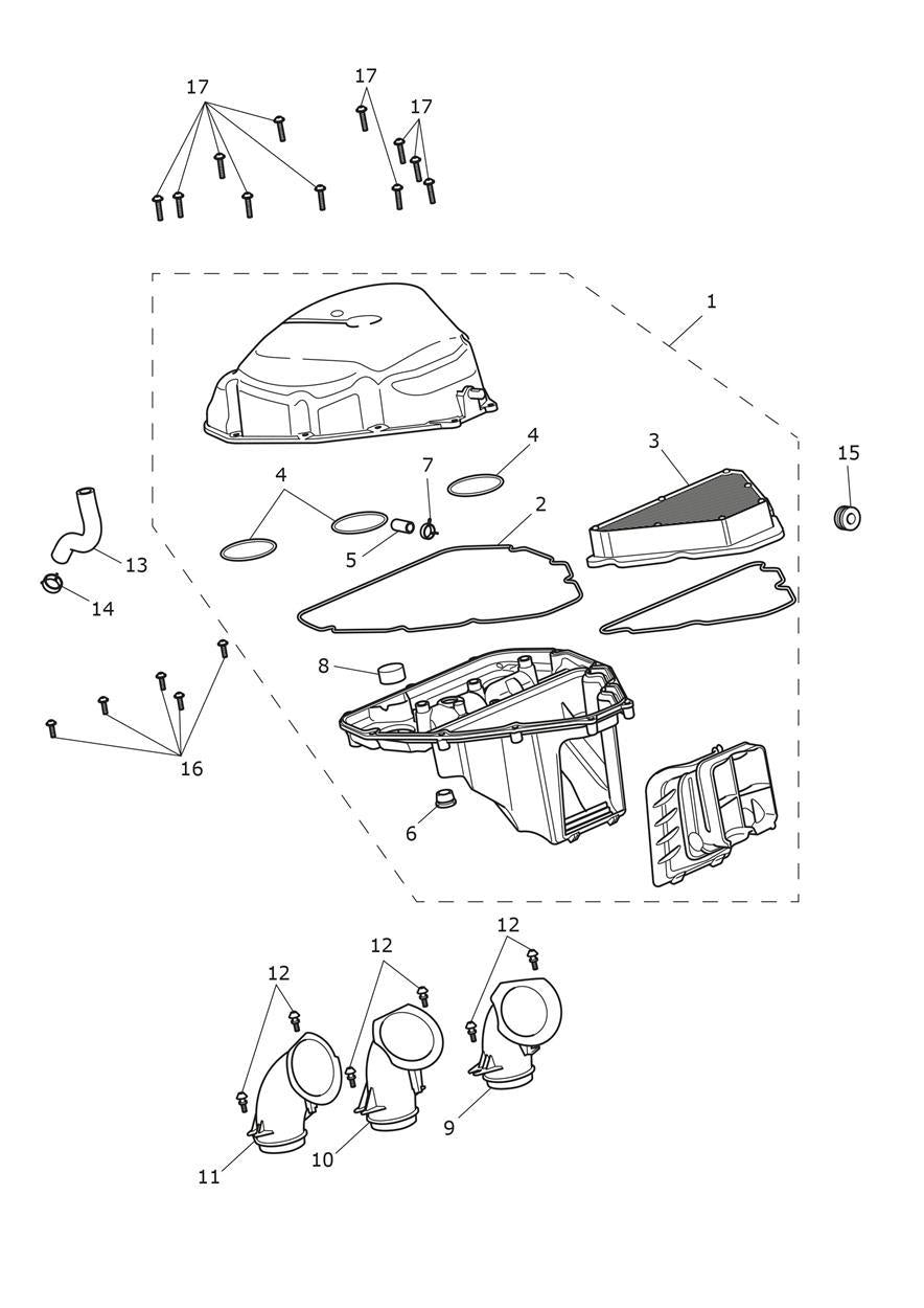 Triumph OEM Tiger 1200 Air Filter - T2205659