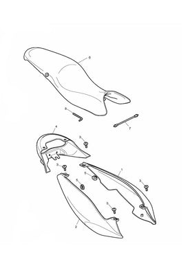 Triumph Street Triple R LH Rear Panel - T2307591-PR