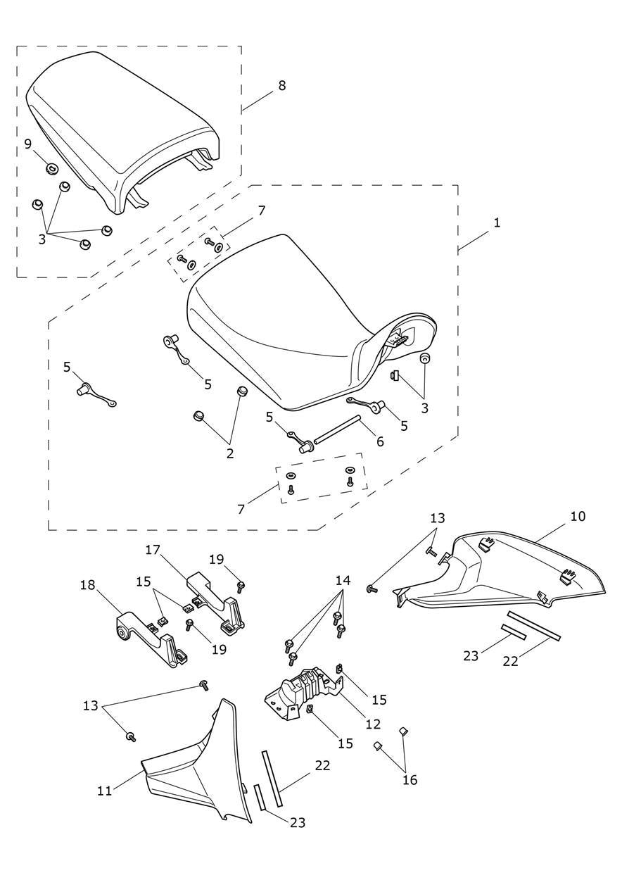 Rider Seat, Heated Tiger 900 Rally Pro - T2312813