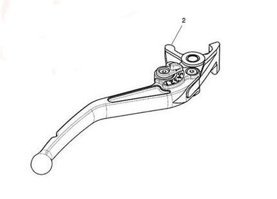 Triumph Brake Lever, Adj, Std - T9620077