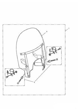 Triumph Adventurer Roadster Screen Fitting Kit - A9730029