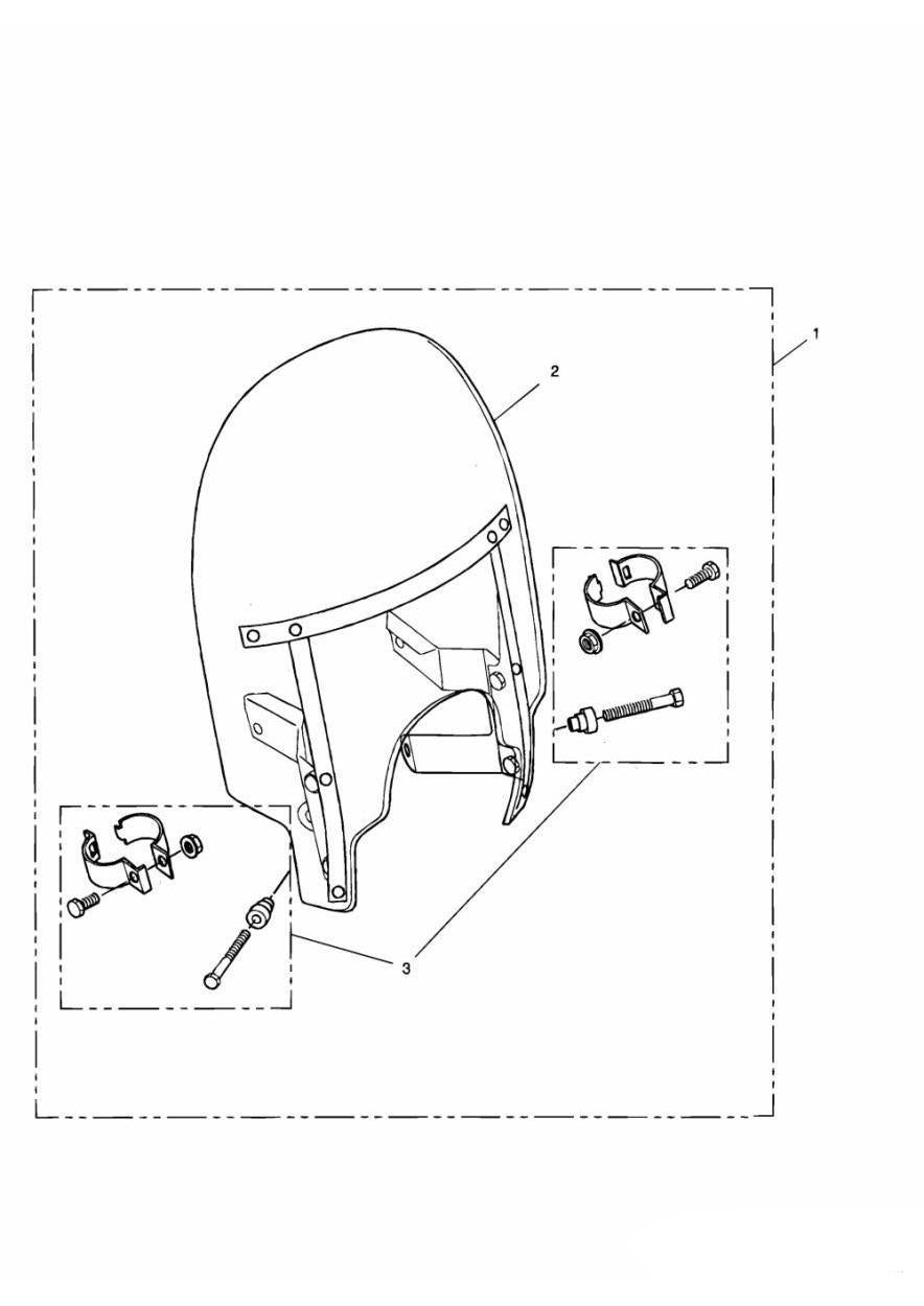 Triumph Adventurer Roadster Screen Fitting Kit - A9730029