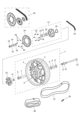 Triumph Bonneville Bobber & Speedmaster Chain & Sprocket Kit, 108/37/17 - T2017594