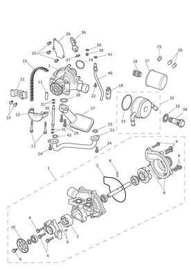 Triumph Oil and Water Pump Assembly - T1210204/T1211395