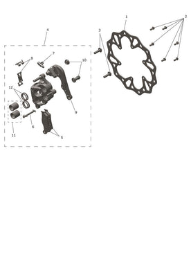 Triumph OEM Front Disc, MX - T2022346