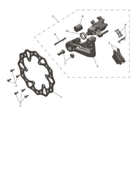 Triumph TF250 and TF450 Rear Brake Pad Kit