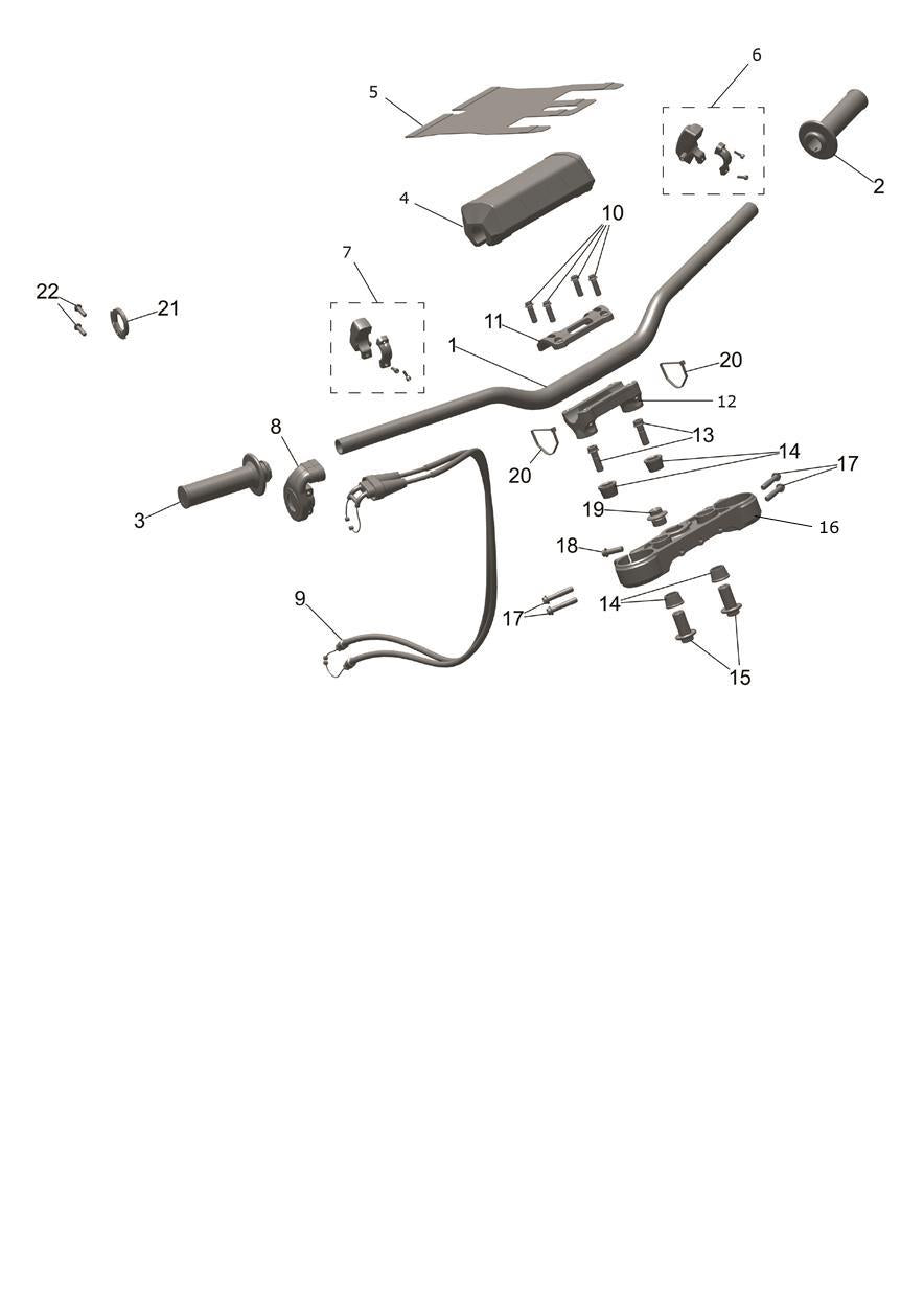 Triumph OEM TF 250-X ProTaper Handlebar - T2044787