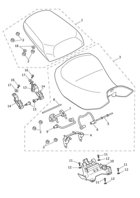 Triumph Tiger 1200 Rider Comfort Seat - T2310227