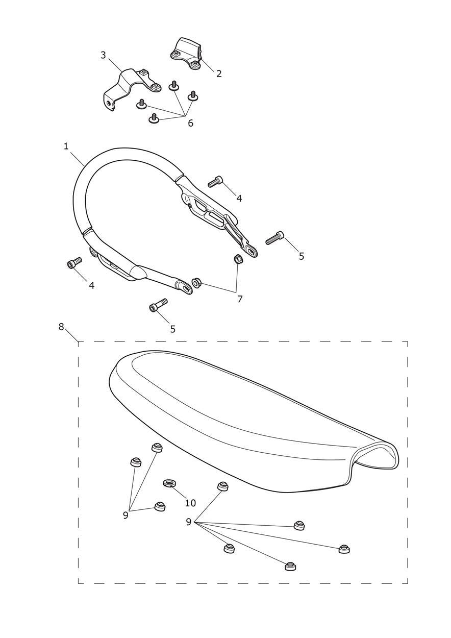 Triumph Scrambler 1200 Twin Seat Assembly - T2310585
