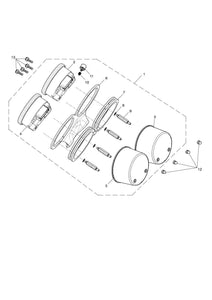 Triumph Thruxton EFI White Tacho Gauge - T2503031