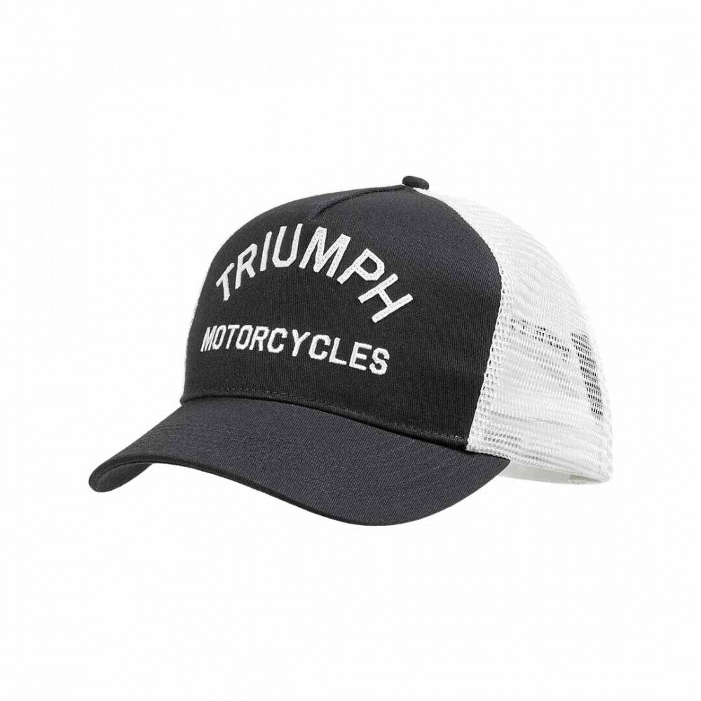 Triumph Coast Trucker Cap Black & White - MCAS22301