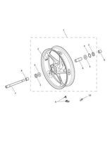 Triumph Front Wheel Assembly 17xMT3.5 - Daytona 675 - Street Triple - T2000324