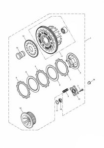 Triumph Air Cooled Bonneville & Bonneville T100 Carbs Inner Plate Clutch - T1170933