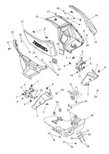 Triumph Tiger 800 XCx Upper Rad Cowl, RH - T2306636-PS