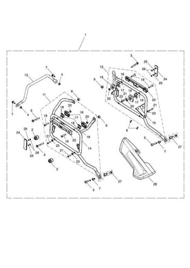 Triumph Tiger 800 Models Mounting Frame, Fabrication, LH - T2352365