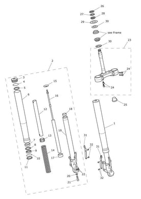 Triumph Tiger 800 Models Fork & Seal Kit, LH - T2048271