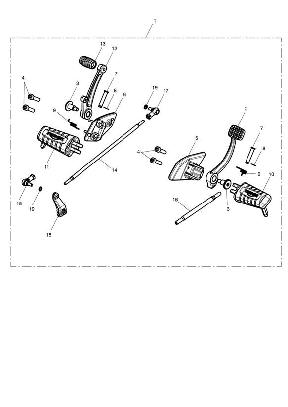 Triumph Bonneville Bobber Forward Controls Kit - A9770115