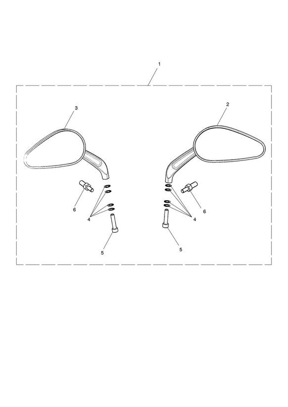 Triumph Bonneville Speedmaster & Street Twin Models Mirror, Teardrop - T9630352
