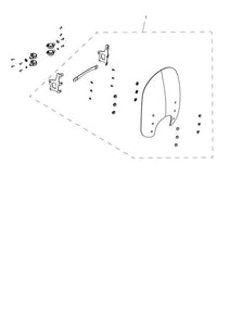 Triumph Bonneville Speedmaster Screen Kit, Roadster - A9701470