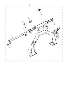 Triumph Liquid Cooled Bonneville T120 & T100 Models Centre Stand Kit - A9778525