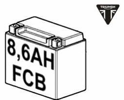Triumph Replacement Battery 12V, 8, 6AH, FCB - T2509590