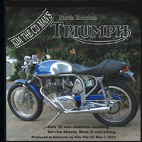 Triumph Shop Manual / Parts Book DVD Sixth Edition