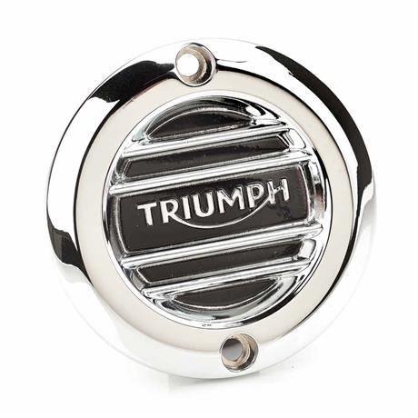 Triumph Modern Classics Ribbed Chrome Clutch Cover - A9610251 