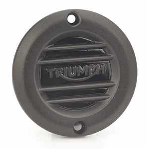 Triumph Black Ribbed Clutch Cover - A9610253