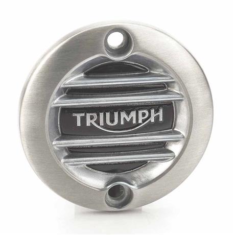 Triumph Ribbed ACG Cover in Brushed Aluminum - Modern Classic