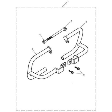 Triumph Scrambler EFI/CARBS Left Hand Dresser Bar, Black - A9750319