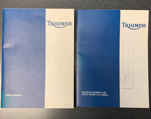 Triumph TT600 Owners Handbook & Warranty and Service Record book