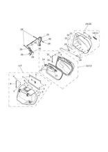 Triumph Pannier Base Assembly Kit for the Right Side - Sprint GT - Trophy 1215/SE - T2350282 / T2356847
