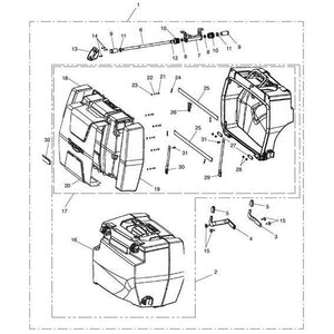Triumph Tiger 800XC & Tiger Explorer/XC LH Pannier Assembly - T2353170