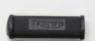 Triumph Front Footrest Rubber With Script Lettering Logo - NF704